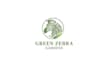 design looking fun funky green zebra gardens logo