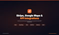 integrate stripe payments, google maps, and third party apis