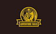 design adventure tails dog training and walking logo