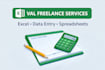 do excel data entry and spreadsheets automation