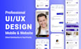 do ui ux mobile app design, figma app design, and prototype
