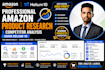 do amazon product research and competitor analysis using helium 10