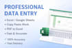 convert PDF to excel or spreadsheet data entry