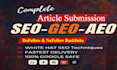 do article submission foundation backlinks with white hat seo geo link building