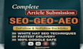 do seo friendly article writing with blog post geo aeo and contextual backlinks
