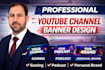 design professional youtube channel banner