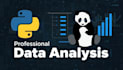 do data analysis using python, pandas and visualization