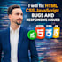 fix HTML CSS javascript bugs and responsive issues