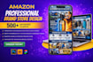 create amazon brand store and storefront design