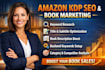 do amazon KDP SEO optimization  book marketing and keyword research
