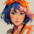 make anime in japanese character illustration