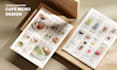 design professional menu design that is sleek and elegant