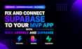 fix and deploy lovable bolt new replit and supabase mvp apps
