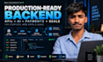 build a production ready backend for your startup web app or saas