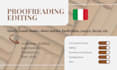 proofread and edit your text in italian