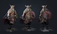 create high poly character,3d vikings figure,3d mythology figurines with texture