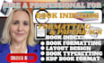 do book indexing layout, book typesetting, book formatting, proofreading