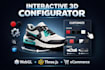 interactive 3d product configurator, interactive webgl and threejs developer, 3d