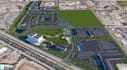 render 3d mixed use development,estate housing masterplan, cgi city parks design