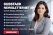 substack account setup substack newsletter design  substack manage substack post
