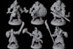 sculpt 3d mimic knight miniature,3d monster character,3d dnd tabletop model, obj