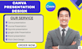 canva presentation, keynote, template, pitch deck design