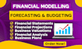 develop advanced excel financial models, forecasting, budgeting, and analysis