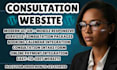 online consultation website booking website coaching website consultant website