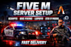 setup,fix, and optimize your fivem server, lspdfr, gta v mods, scripts, and bugs