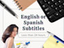 add subtitles, captions, srt, transcribe and edit video