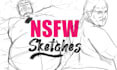 nsfw shecthes gay bara or chubby men