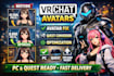 generate optimize or create vrchat avatar for PC and quest