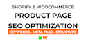 do SEO optimization for shopify or woocommerce product pages