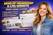 develop membership website subscription website lms website online course
