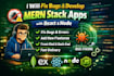 fix bugs and develop mern stake app with react and node