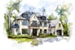 watercolor a house portrait