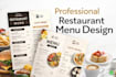 do premium modern restaurant menu and poster