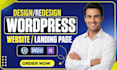 design redesign modern, luxury wordpress website or debug wordpress bug, errors
