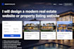 design italian uk real estate website landing page website framer figma ui ux