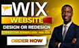 wix website design redesign wix website, wix studio development and online store