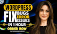 fix wordpress issues, errors or bugs, debug wordpress website, wordpress bug fix