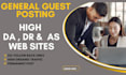 publish general guest post on high da blogs SEO guest post backlinks