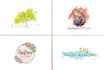 do professional watercolor logo for your business