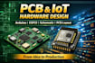 develop arduino and esp32 iot projects with pcb and firmware
