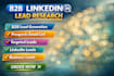 do b2b linkedin lead research with accurate contacts