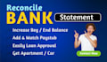 reconcile bank statement PDF to editable format