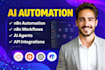 develop smart n8n ai automation, n8n ai agents data, zapier ai api integration