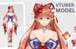 draw and rig live2d vtuber model, live2d vtuber model, vtuber commission