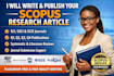 write research article scopus for sci ssci scie q1 q2 q3 q4 journals