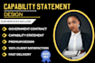 design a government capability statement business capability statement